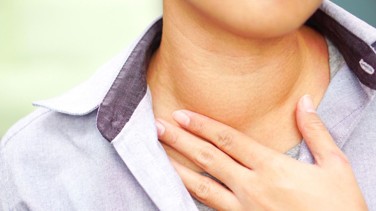Terdapat gondok leher adalah tiroid di akibat benjolan kelenjar membesar bagian kondisi ketika yang Penyakit Gondok